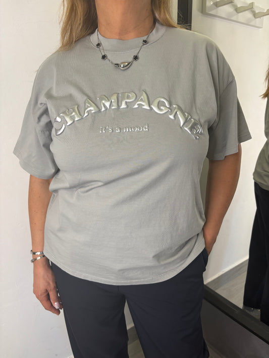 T-Shirt Vicolo Champagne Grigia