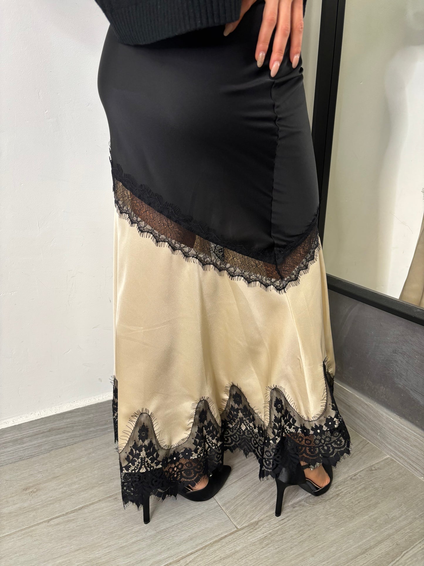 Gonna Saten Burro Vicolo