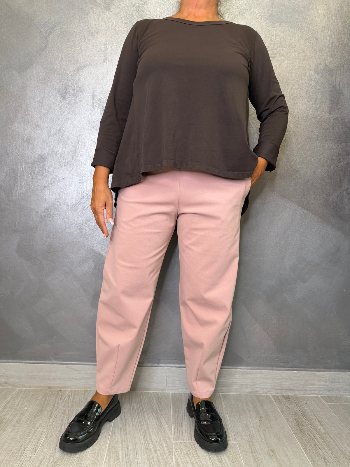 T-Shirt Casual Wendy Marrone