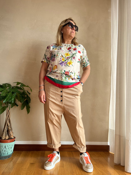 Pantalone Sun Florinda Beige Scuro