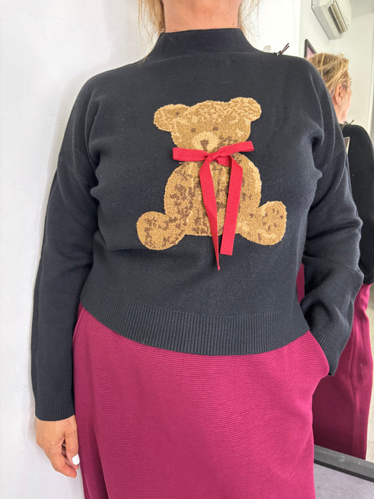 Maglioncino Teddy Nero