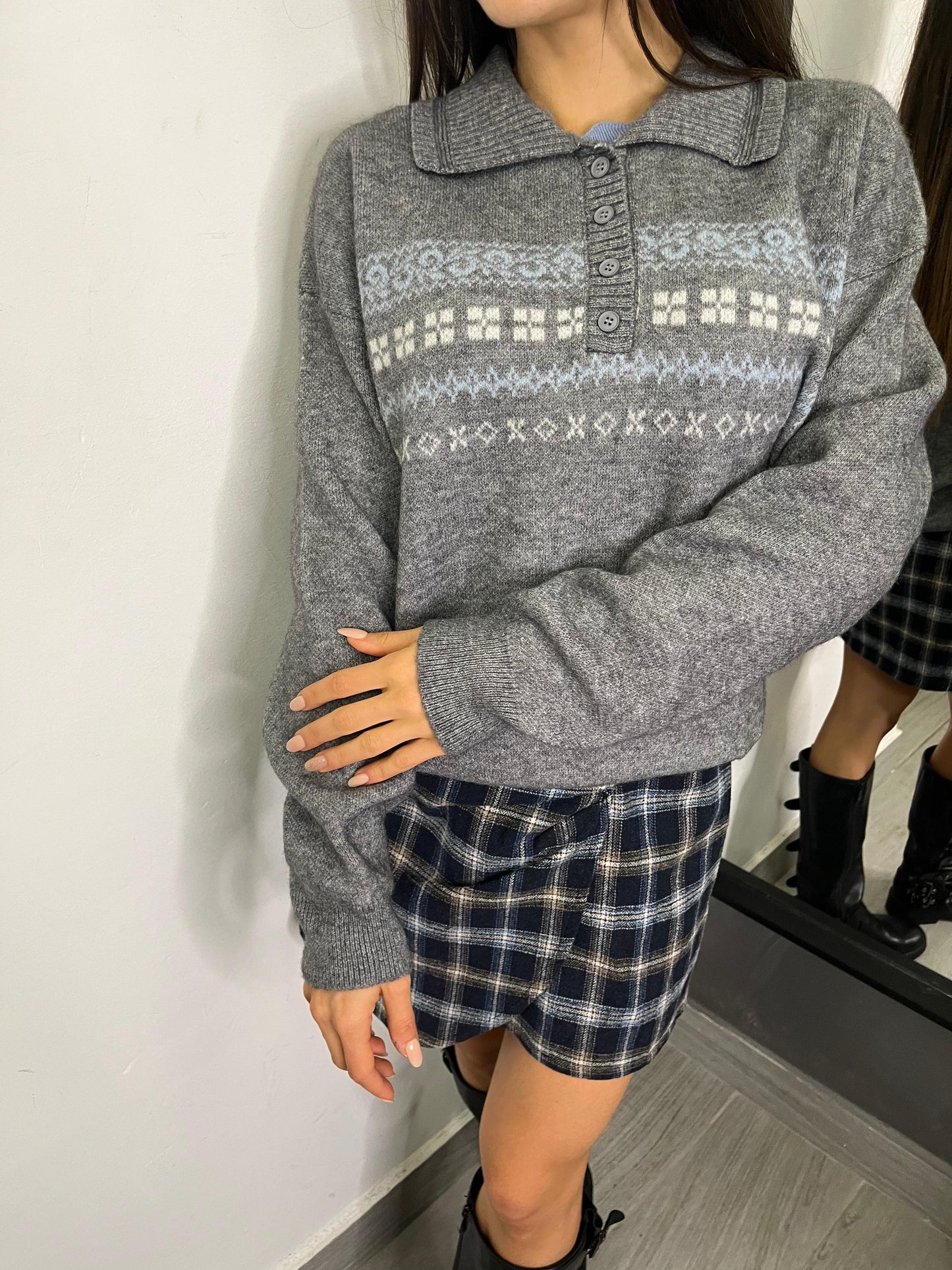 Maglione Grechine Grigio