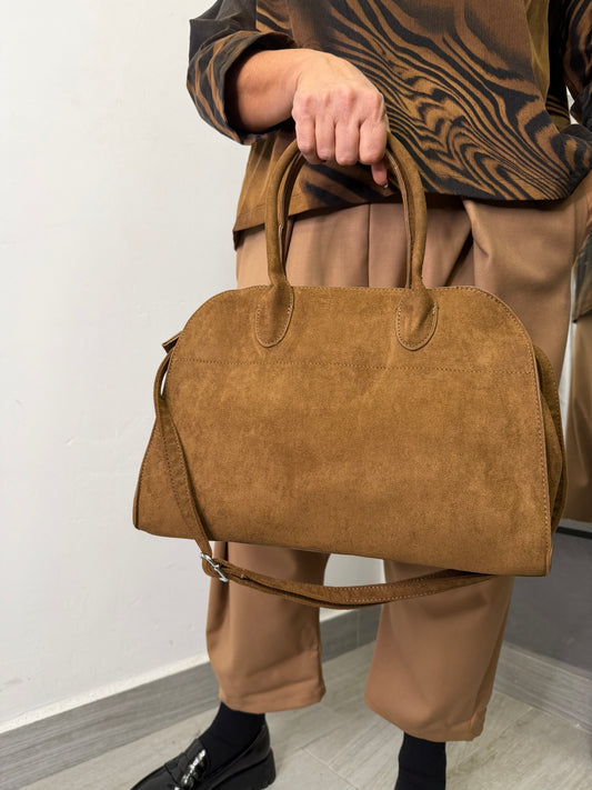 Borsa Camoscio Camel