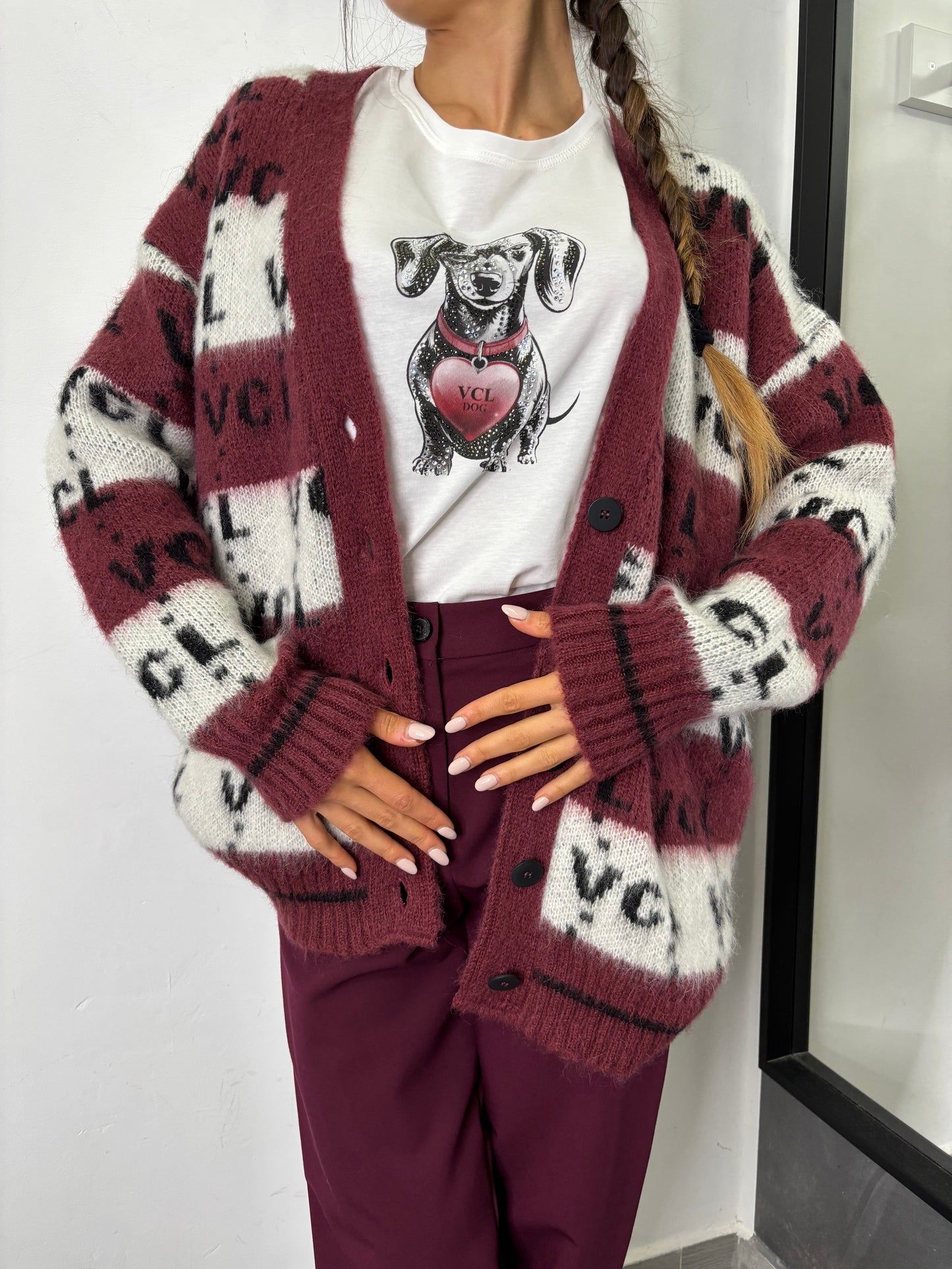 Cardigan VCL Burgundi Vicolo