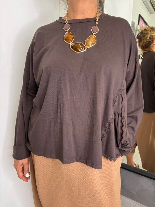 Maglia Giova Marrone