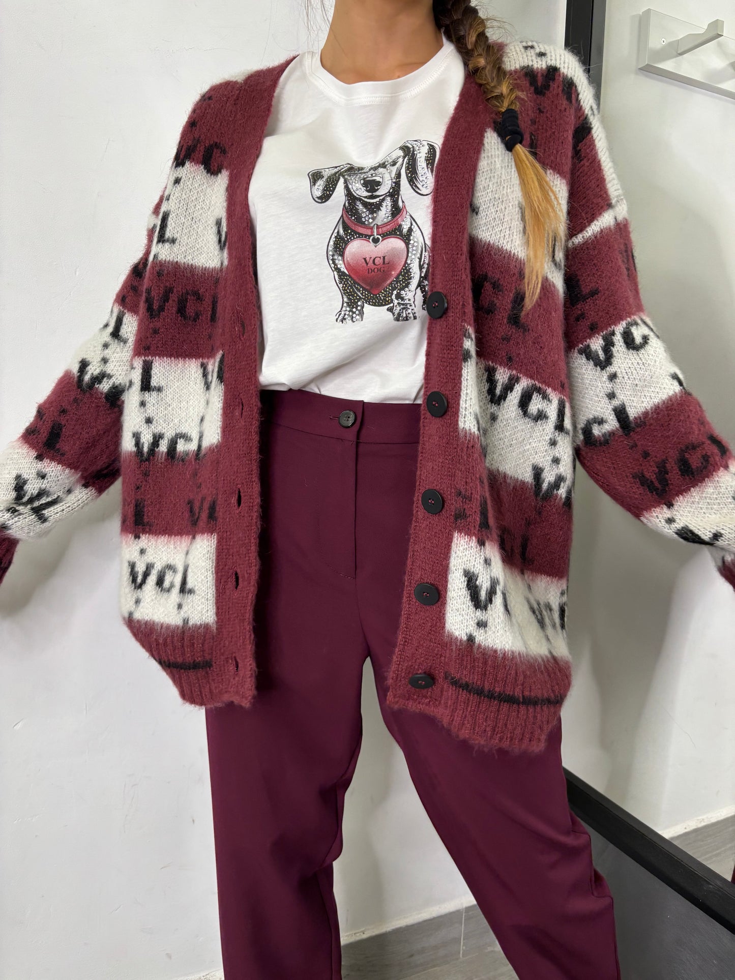 Cardigan VCL Burgundi Vicolo