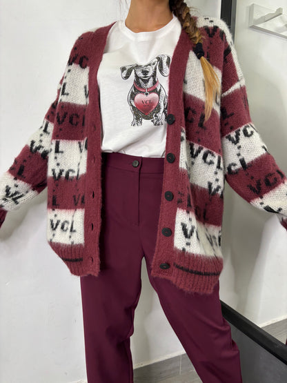 Cardigan VCL Burgundi Vicolo