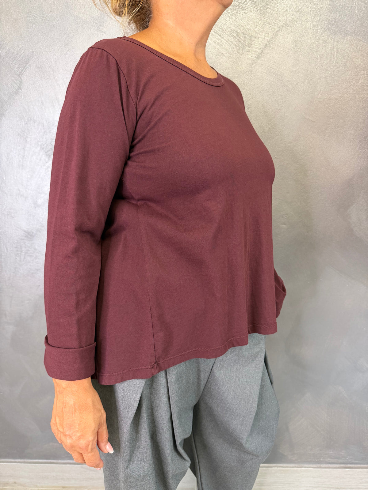 T-Shirt Casual Wendy Bordeaux
