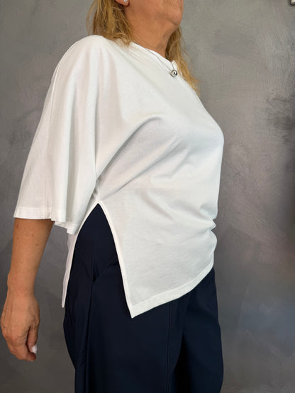 T-Shirt Monospalla  Bianca Vicolo