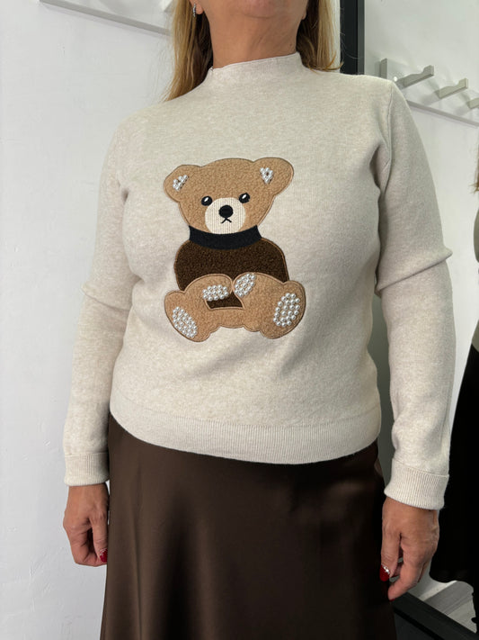 Maglia Teddy Beige