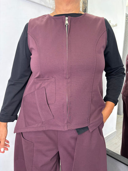 Gilet Sun Tati Burgundi