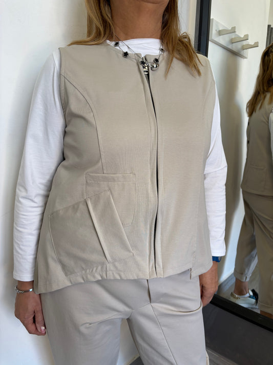 Gilet Sun Tati Beige