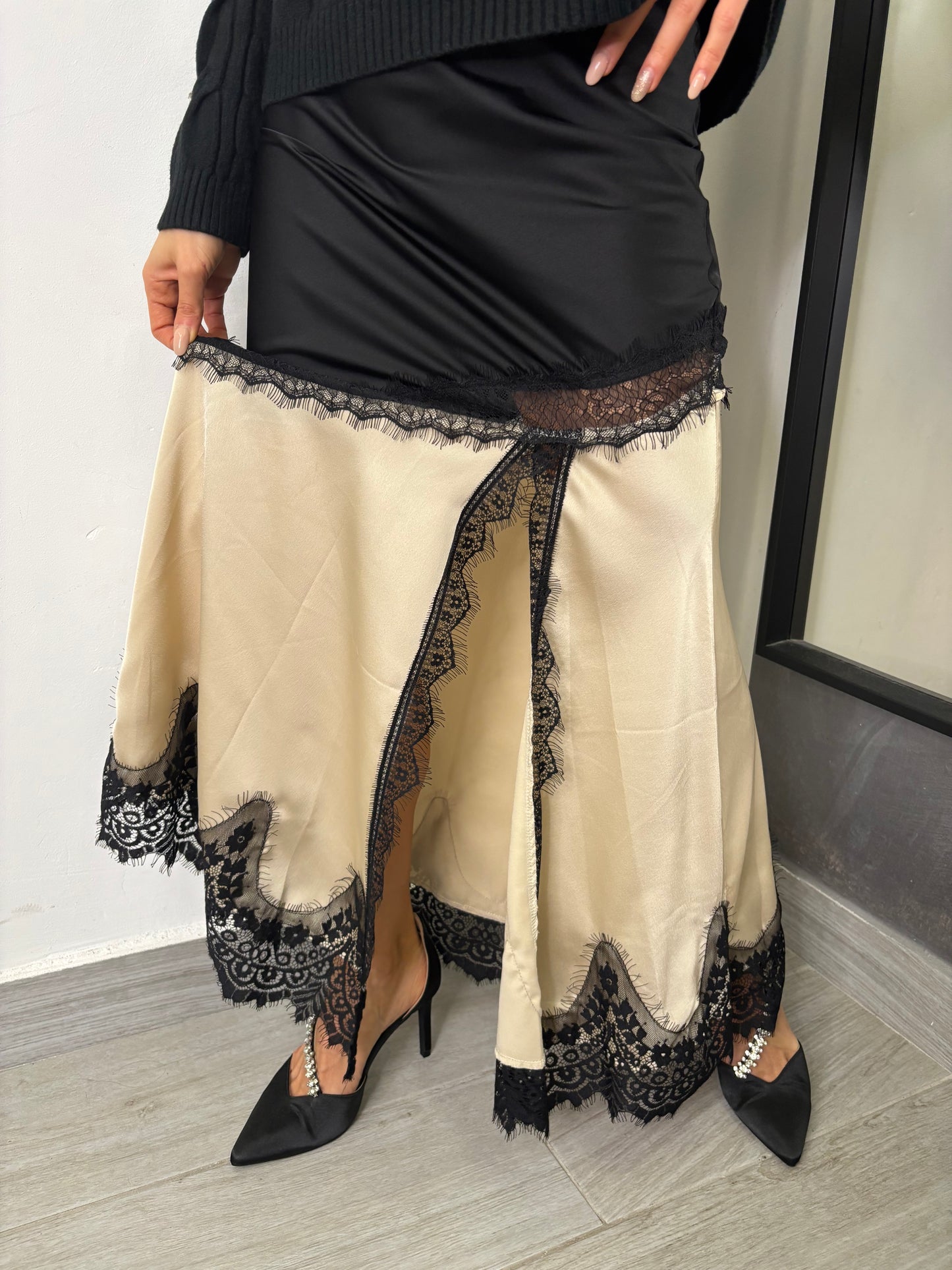 Gonna Saten Burro Vicolo