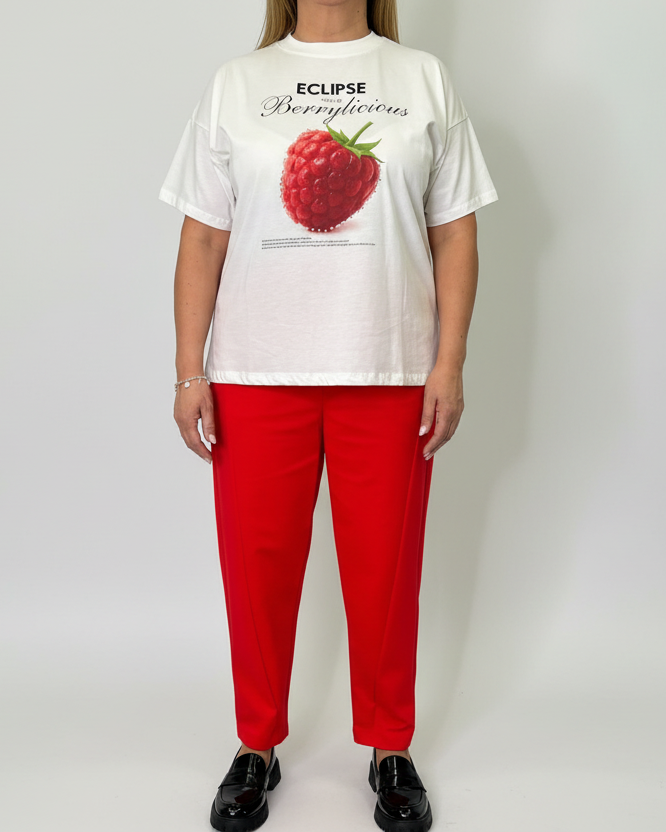 Pantalone Sun Olivia Rosso