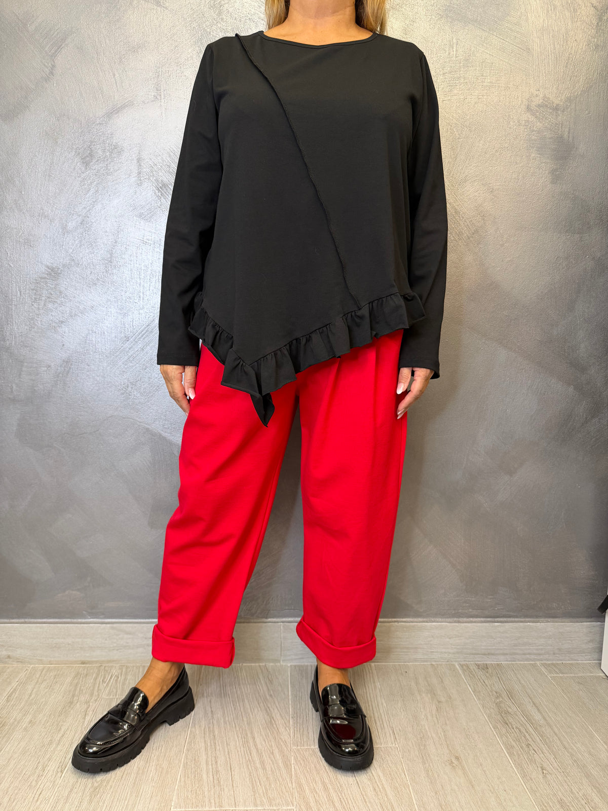 Pantalone 158C Adele Rosso