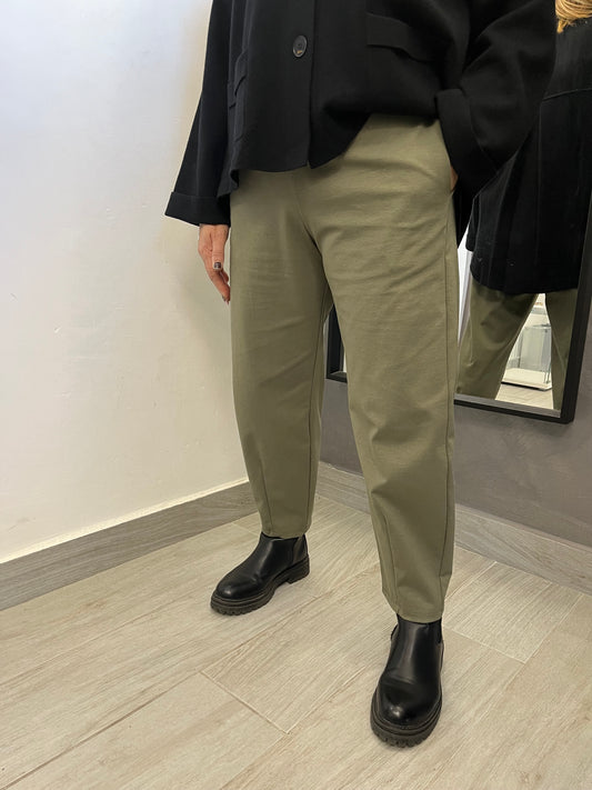 Pantalone Wendy Slim Verde Militare