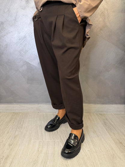 Pantalone 158C Adele Marrone