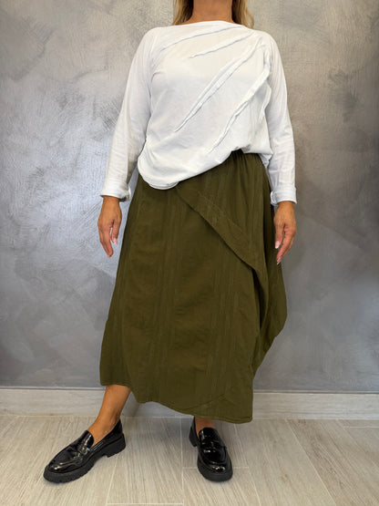 Gonna Wendy Flaminia Verde Oliva