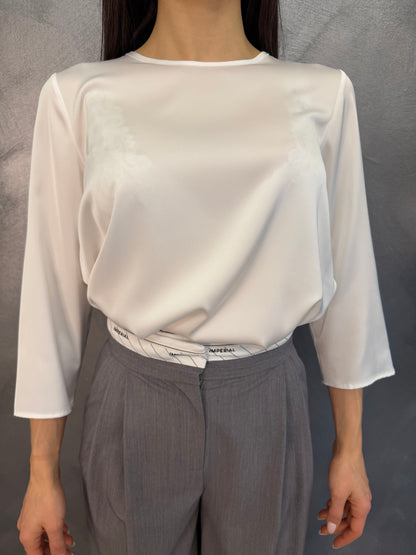 Camicia Saten White Imperial