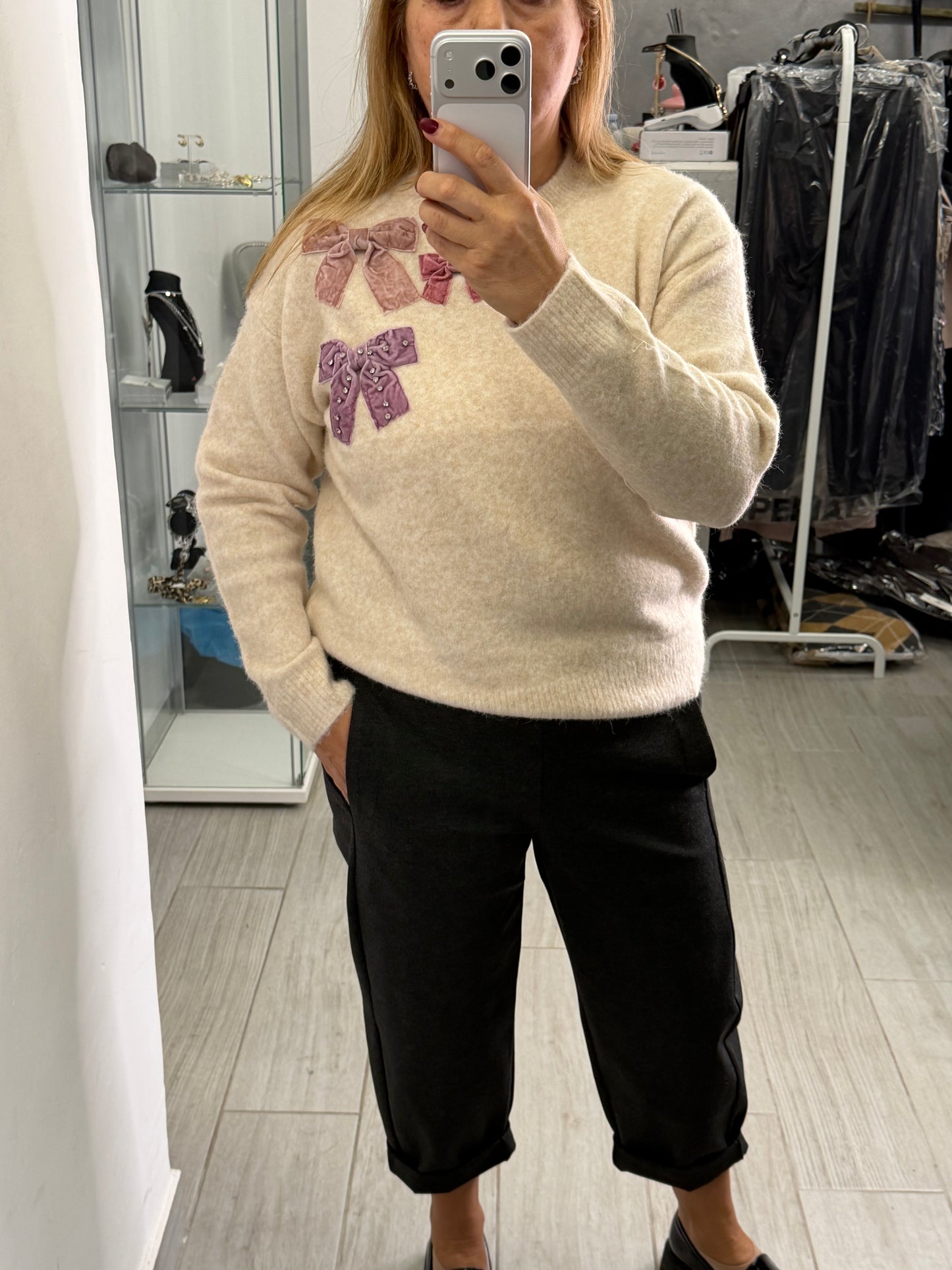 Maglione Romantico Beige