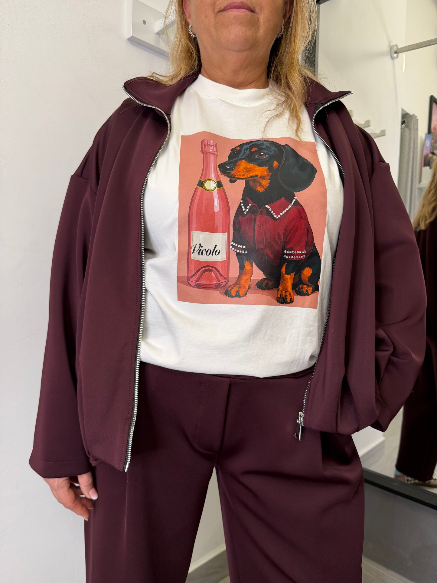 Giubbotto Micky Burgundi