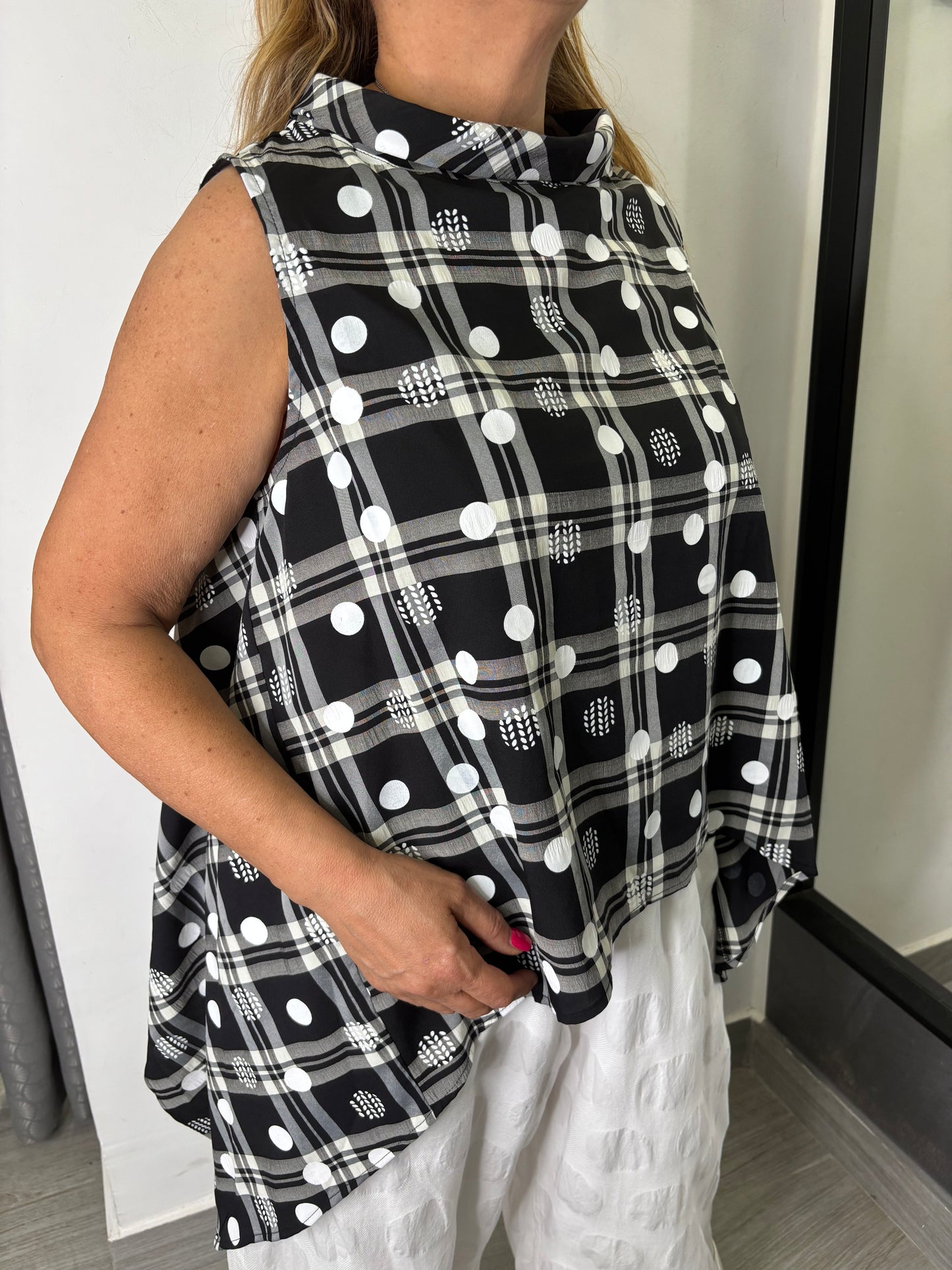 Gilet Wendy Trendy a quadri