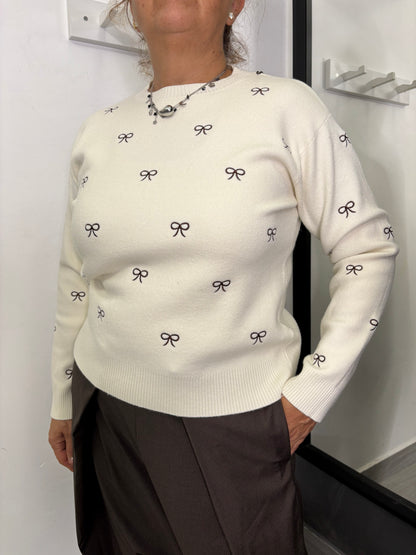 Maglione Fiocchi Burro