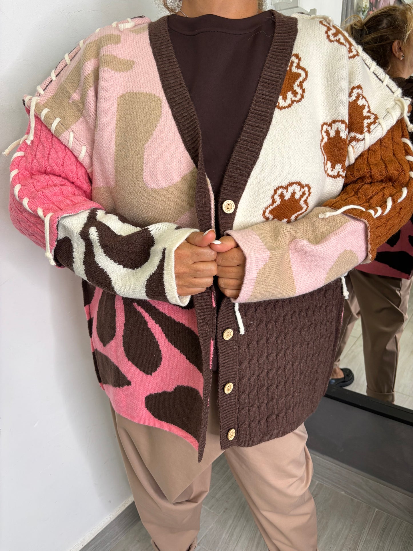 Cardigan Madagascar Brown