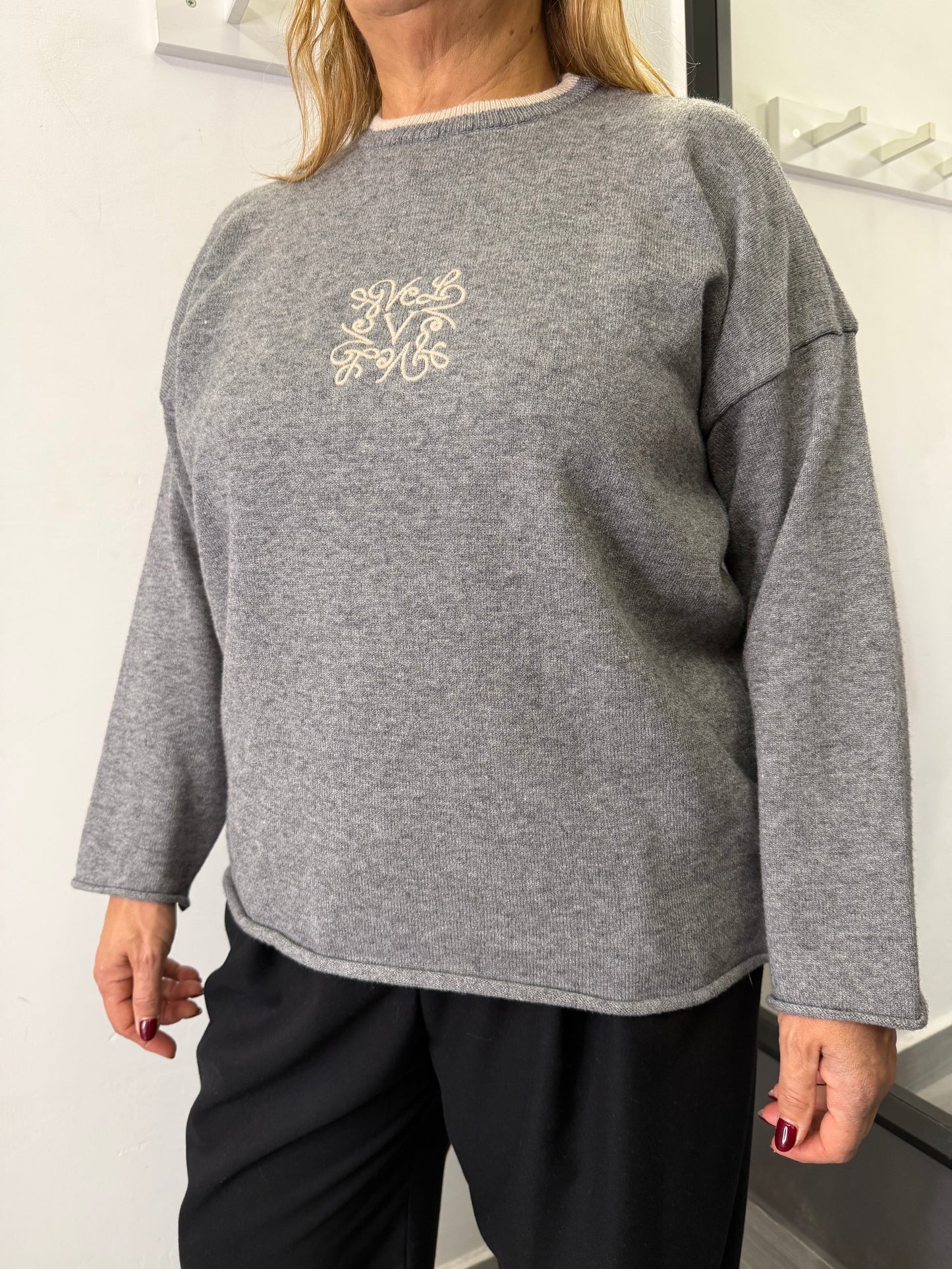 Maglione Grigio Vicolo