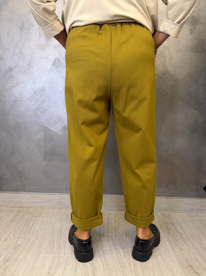 Pantalone 158C Rubina Verde Olio