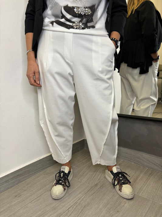 Pantalone Wendy Balloon Bianco
