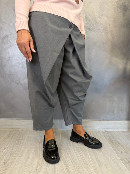 Pantalone Wendy Doppio Pareo Grigio