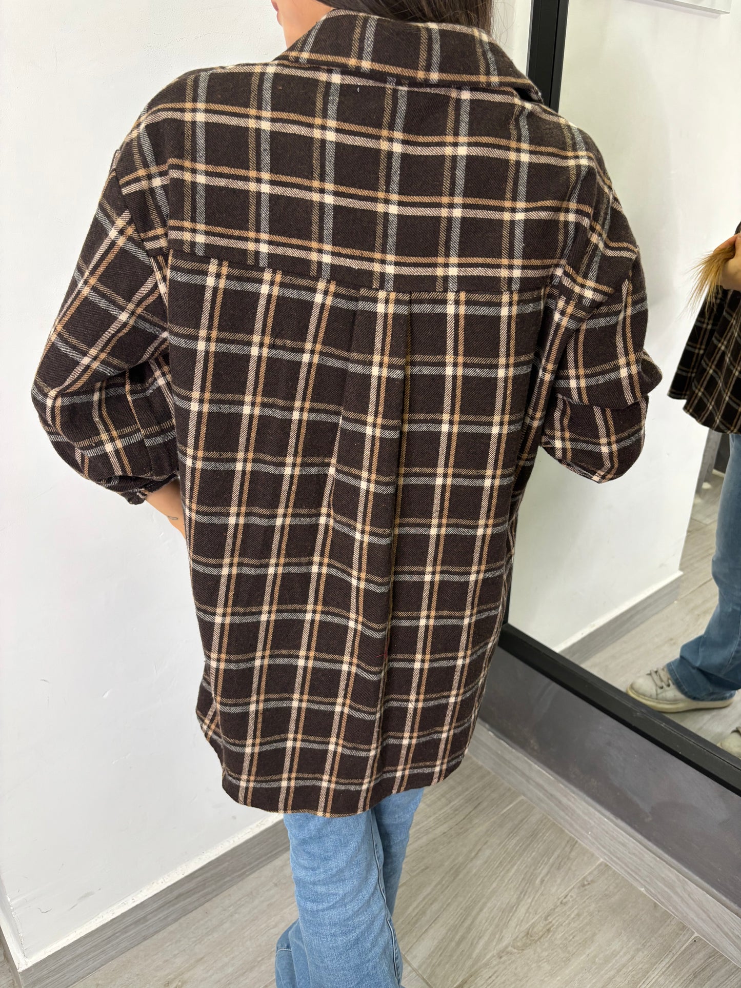 Camicia Scozzese Marrone