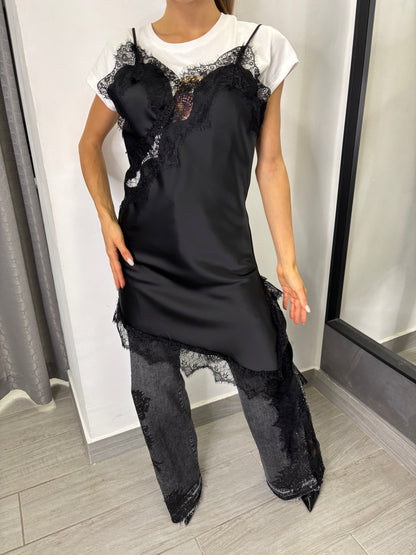 Abito Lingerie Pizzo Nero