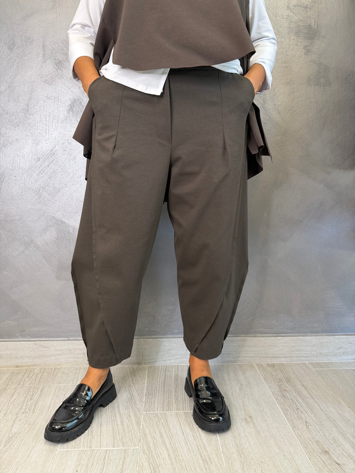 Pantalone Wendy Balloon Marrone