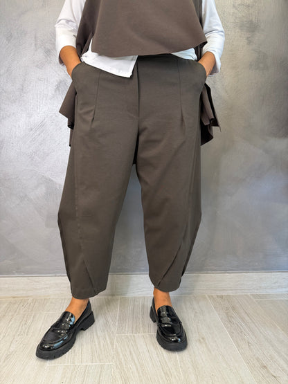 Pantalone Wendy Balloon Marrone