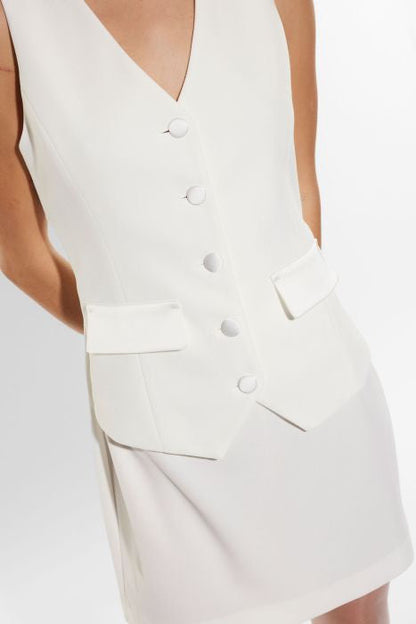 Mini Abito con gilet gonna a tubino