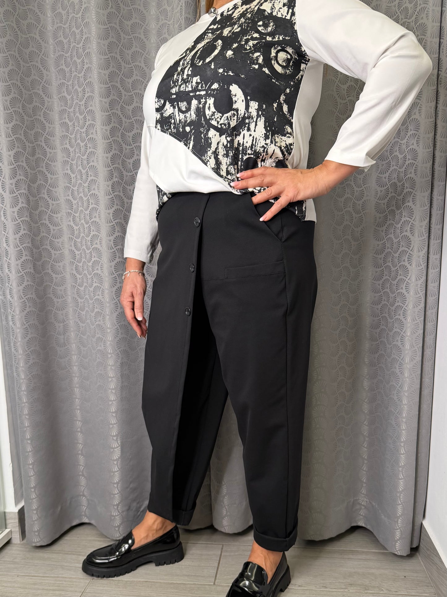 Pantalone 158C Asia Nero