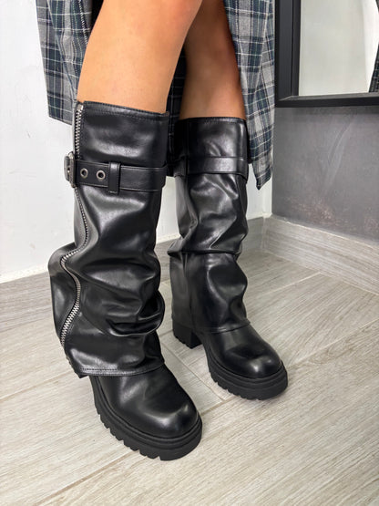 Stivale Biker Nero