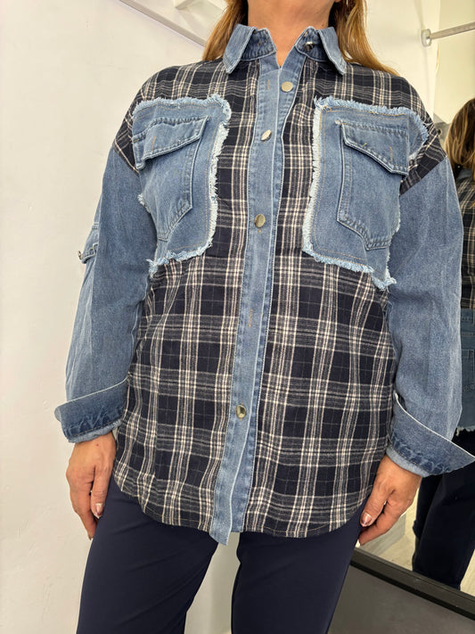 Camicia Scozia Jeans