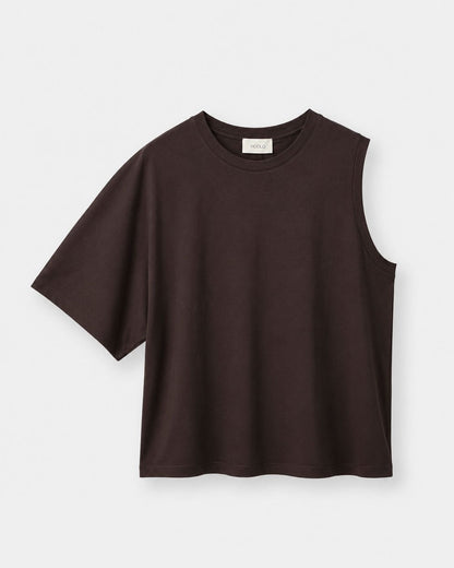 T-Shirt Monospalla Marrone Vicolo