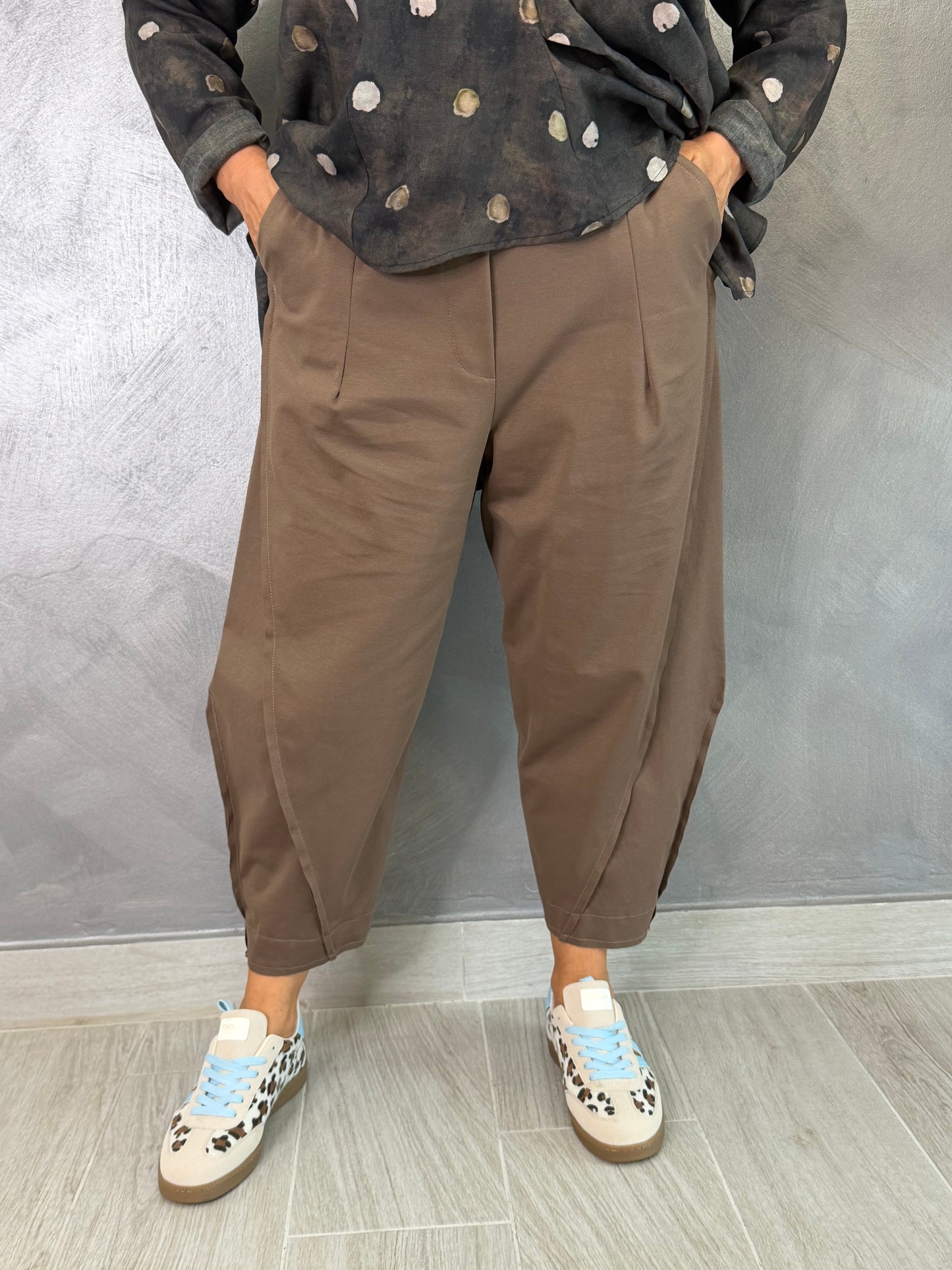 Pantalone Wendy Balloon Marrone