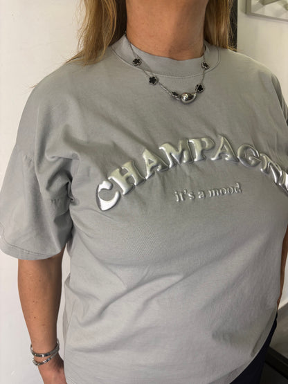T-Shirt Vicolo Champagne Grigia