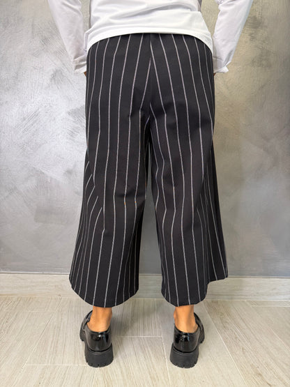 Pantalone Aléa Uni Gessato Nero