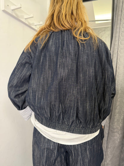 Giacca Denim Rigata