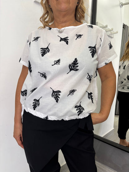 Casacca Wendy Foglia Bianca