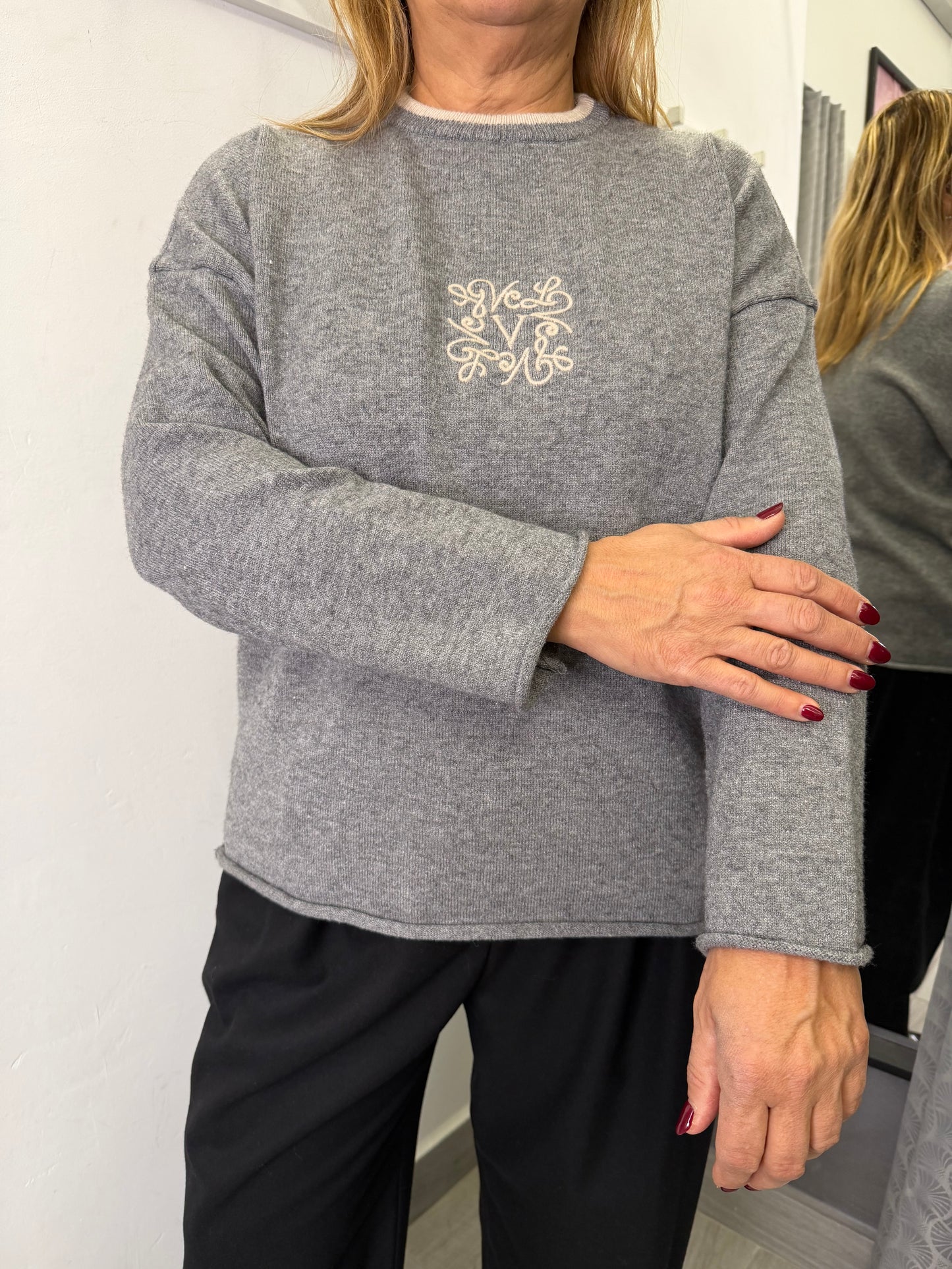 Maglione Grigio Vicolo