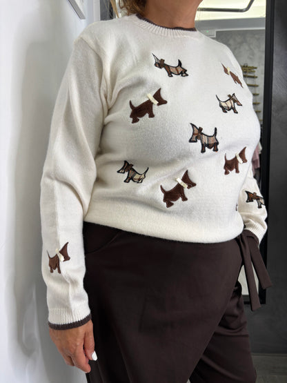 Maglioncino Bassotto Burro