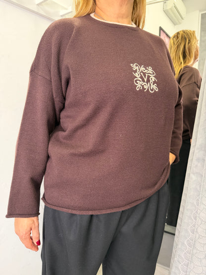 Maglione Marrone Vicolo