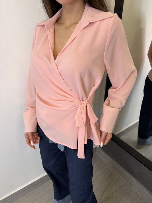Camicia Fiocco Rosa